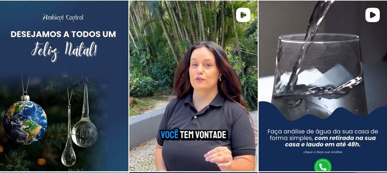Posts de Instagram da Ambient Control